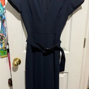 Club Monaco Dark Blue Midi Dress